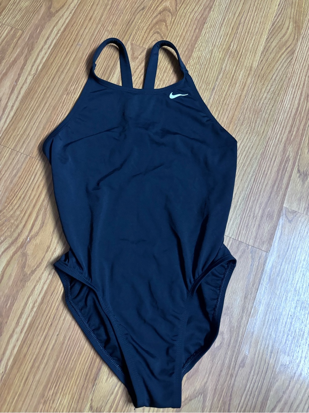 Nike Hydrastrong Black High-Neck One-Piece Swim Suit Womens 8
